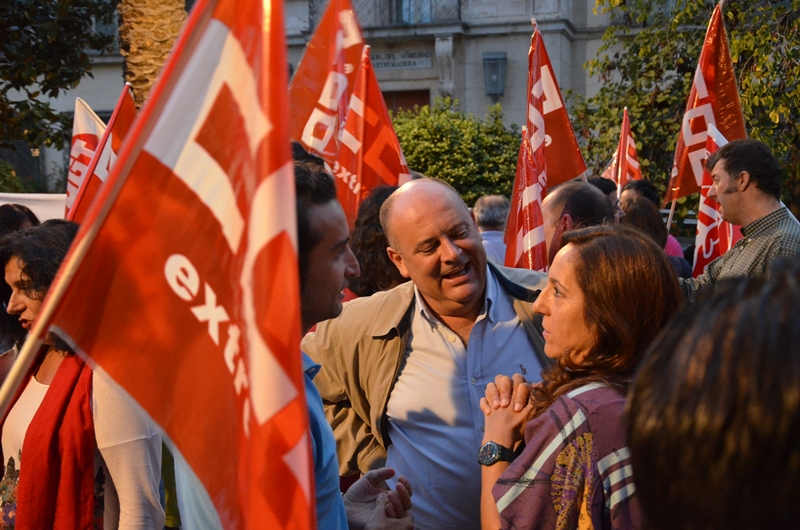 Imágenes de la manifestación contra el trabajo precario en Badajoz