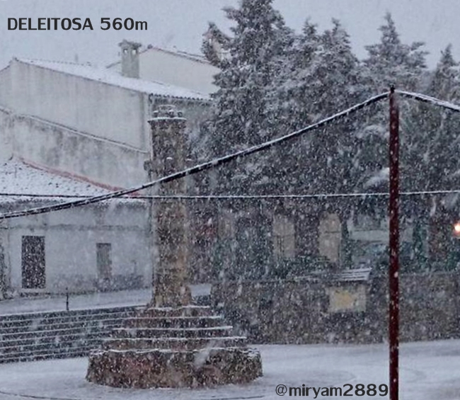 Imágenes de la nieve en Extremadura 