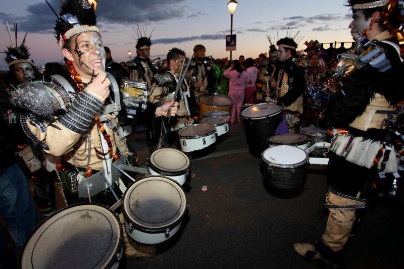 Tamborada y Candelas del Carnaval de Badajoz 2013