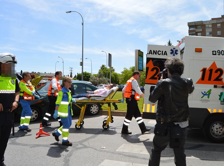 Tres accidentes simultáneos en Badajoz provocan importantes atascos