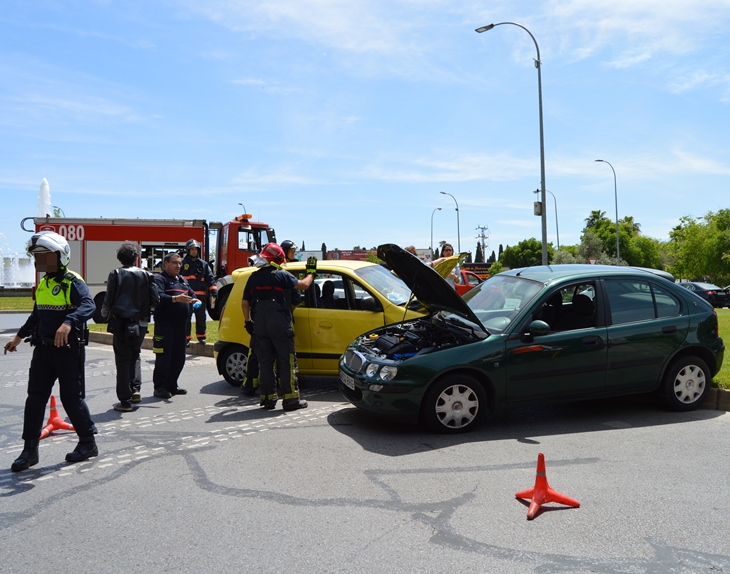 Tres accidentes simultáneos en Badajoz provocan importantes atascos
