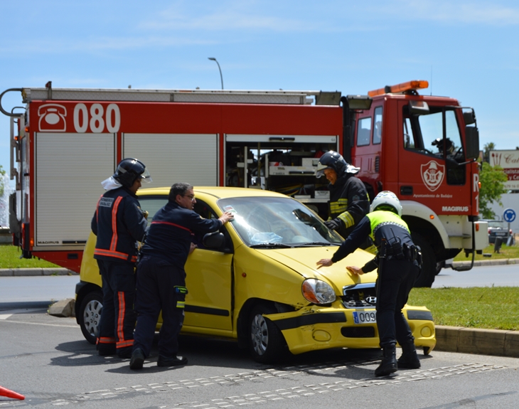 Tres accidentes simultáneos en Badajoz provocan importantes atascos