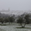 Imágenes de la nevada en la provincia de Badajoz