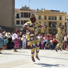 Imágenes del Festival Folklórico de Extremadura en la Plaza de España de Badajoz