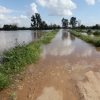 El arroyo Guerrero inunda badenes en Novelda y Sagrajas
