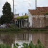 Punta de la crecida del río Guadiana a su paso por Badajoz y Caya