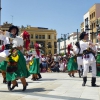 Imágenes del Festival Folklórico de Extremadura en la Plaza de España de Badajoz