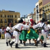 Imágenes del Festival Folklórico de Extremadura en la Plaza de España de Badajoz