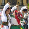 Imágenes del Festival Folklórico de Extremadura en la Plaza de España de Badajoz