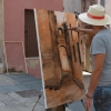 Imágenes de la 15ª edición del Concurso de pintura al aire libre en Badajoz