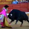 Imágenes de la corrida de El Juli, Manzanares y Ferrera en Badajoz