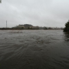 Crecida del río Guadiana a su paso por Badajoz