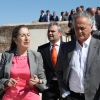 La Ministra, Ana Pastor, visita la Alcazaba de Badajoz