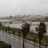 Crecida del río Guadiana a su paso por Badajoz