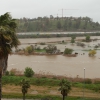 Crecida del río Guadiana a su paso por Badajoz