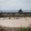 El caudal del Guadiana en Badajoz alcanza al Paseo Fluvial