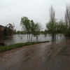 Crecida del río Guadiana a su paso por Badajoz