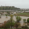 Crecida del río Guadiana a su paso por Badajoz