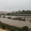 Crecida del río Guadiana a su paso por Badajoz