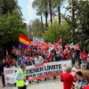 Unos 2.000 manifestantes recorren las calles de Badajoz el día del trabajador