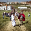 Espectaculares imágenes del Vía Crucis del Cerro de Reyes (Badajoz)