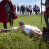 Espectaculares imágenes del Vía Crucis del Cerro de Reyes (Badajoz)