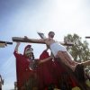 Espectaculares imágenes del Vía Crucis del Cerro de Reyes (Badajoz)