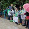 Cadena humana en Badajoz contra la Ley Wert