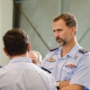El Príncipe Felipe visita la Base de Talavera la Real