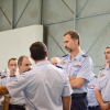 El Príncipe Felipe visita la Base de Talavera la Real