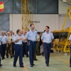 El Príncipe Felipe visita la Base de Talavera la Real