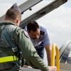 El Príncipe Felipe visita la Base de Talavera la Real