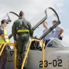 El Príncipe Felipe visita la Base de Talavera la Real
