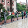 Cadena humana en Badajoz contra la Ley Wert