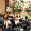El ministro del Interior asiste a una ofrenda floral a la Patrona de Badajoz