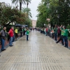 Cadena humana en Badajoz contra la Ley Wert