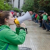 Cadena humana en Badajoz contra la Ley Wert