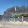 Imágenes del incendio que afecta a las inmediaciones de Las Vaguadas (Badajoz)
