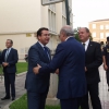 Imágenes de la llegada del ministro a Badajoz y del acto del Cupón de la ONCE