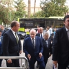 Imágenes de la llegada del ministro a Badajoz y del acto del Cupón de la ONCE
