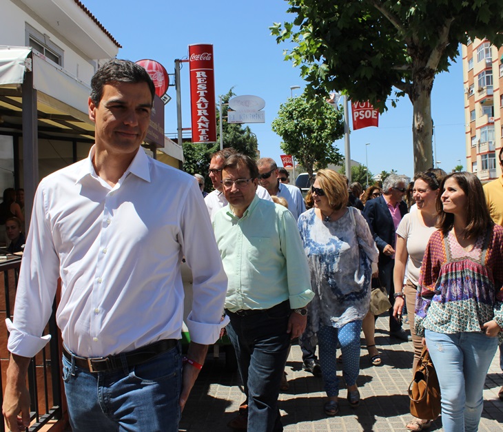 Pedro Sánchez visita la capital de Extremadura