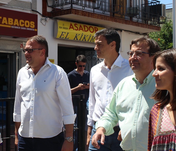 Pedro Sánchez visita la capital de Extremadura