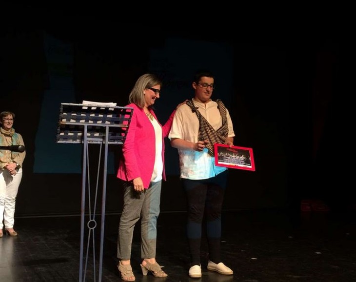 Trinidad Nogales asiste a la entrega de los premios &#39;Buero&#39; de Teatro Joven
