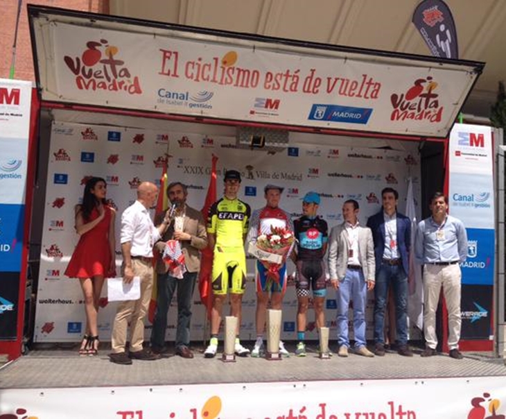 El ciclista extremeño, Alberto Gallego, tercero en la Vuelta Ciclista a Madrid