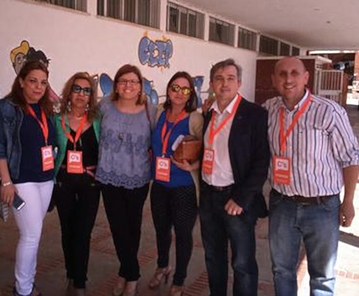 Domínguez (Ciudadanos) ejerce su voto en Plasencia