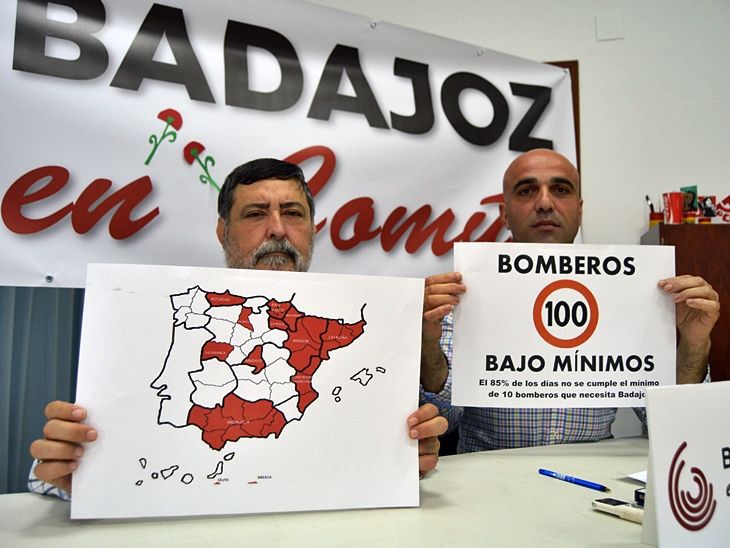 Agama, bombero de Badajoz: &quot;Estamos bajo mínimos&quot;