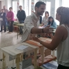 Álvaro Jaén (Podemos) vota en Navalvillar de Ibor