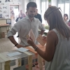 Álvaro Jaén (Podemos) vota en Navalvillar de Ibor