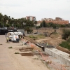 Las obras del nuevo colector en Badajoz dejarán un paseo fluvial ampliado