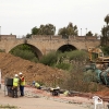 Las obras del nuevo colector en Badajoz dejarán un paseo fluvial ampliado